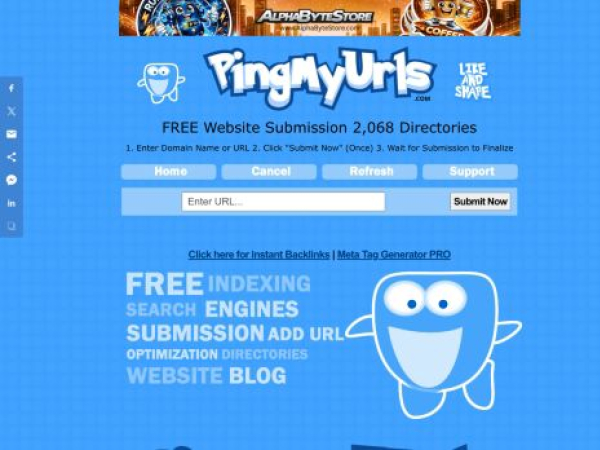 pingmyurls.com